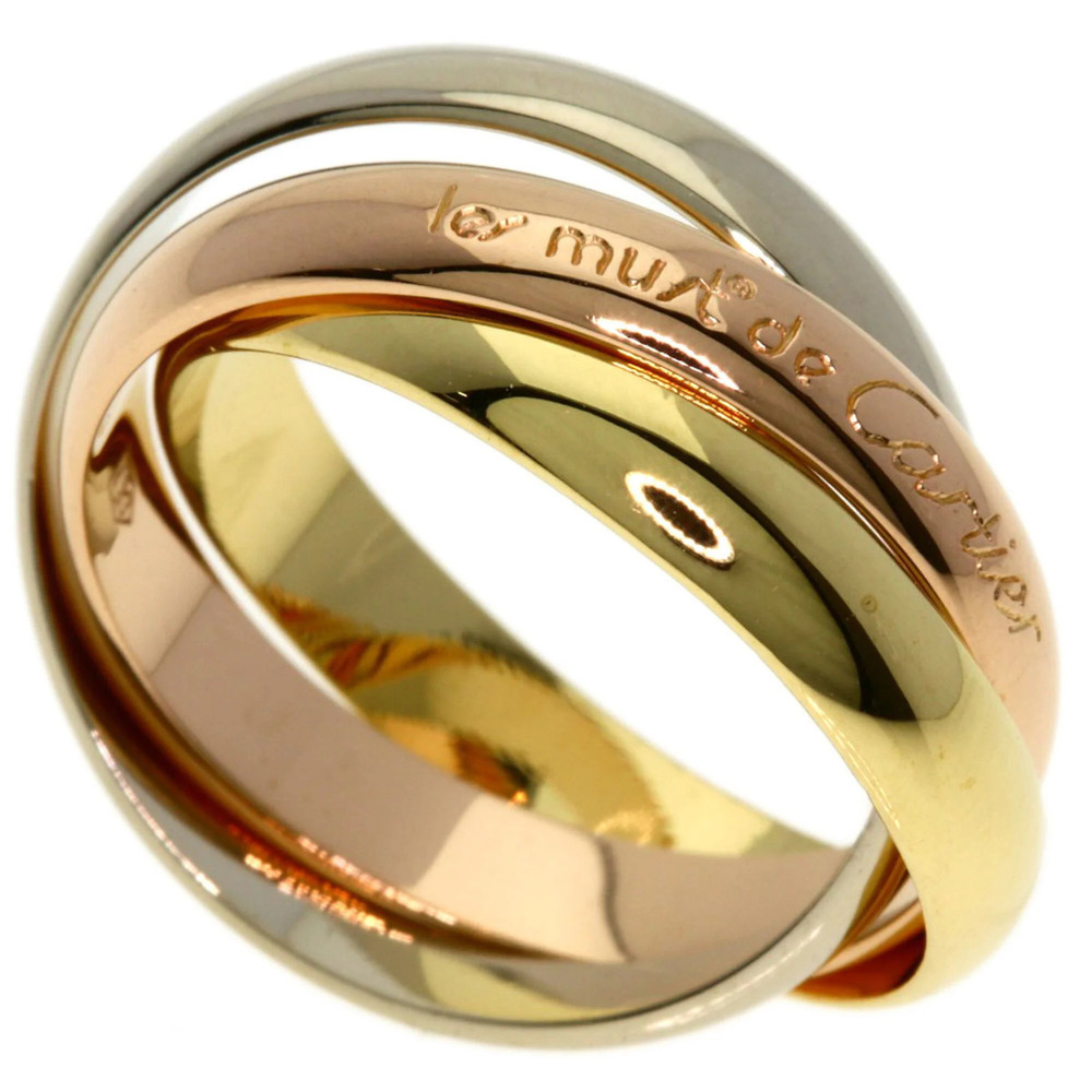 CARTIER Authentic 18k Gold Trinity Ring #53